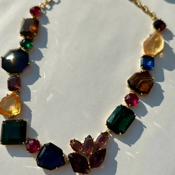 Kate Spade Perfectly Imperfect Stone Mixed Stone Crystal Necklace [RareVintage.] - Picture 5 of 15